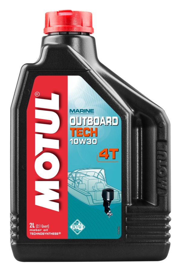 Motul Marine Outboard Tech 4T 10W30 (технологический синтетик, для лодочных моторов), 2 л