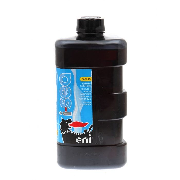 Eni i-Sea 10W-40 synthetic technology, API SL/CI-4, ACEA E7, MAN M3275, MTU Type 2, Volvo VDS-3, Cummins CES 20077/8, 1 л