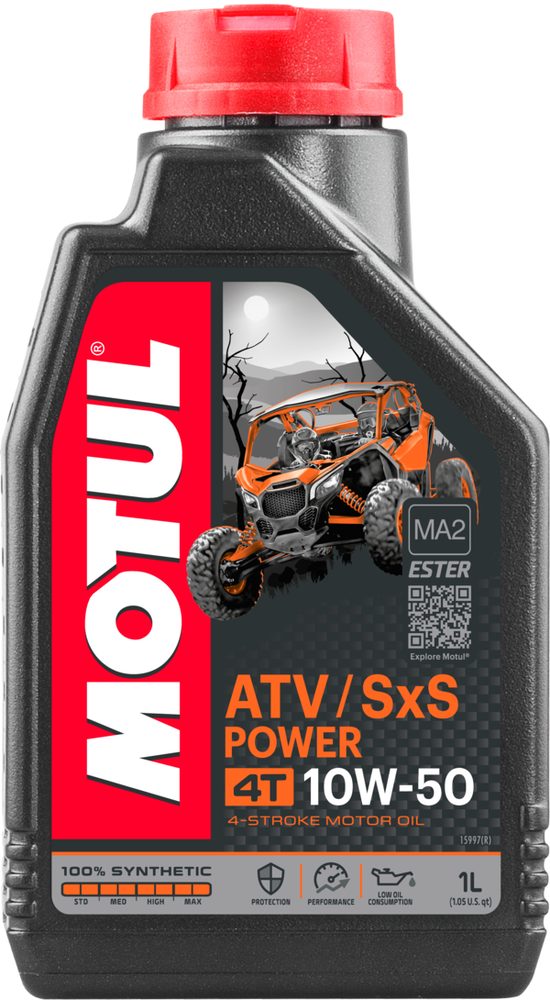 Motul ATV/SxS Power 4T 10W-50 100% synthetic, MA2 Ester, 1 л