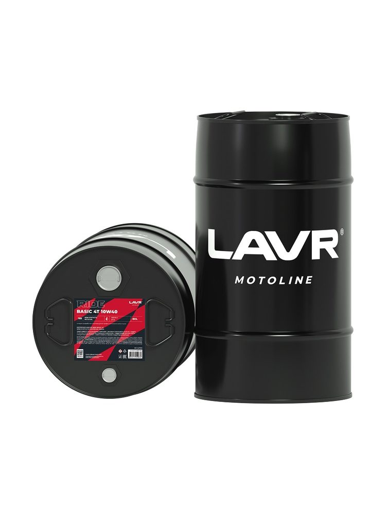 LAVR Motoline RIDE Basic 4T 10W40 Semi-Synthetic, арт. 7850, JASO MA-2, API SL, бочка 60 л (на розлив) — на розлив, цена за 1 л