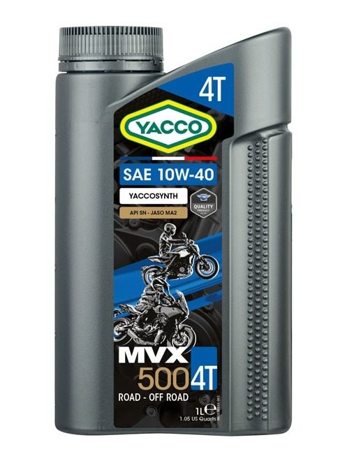 Yacco MVX 500 4T SAE 10W-40 Synthetic, JASO MA2, API SN, бочка 60 л (на розлив) — цена за 1 л