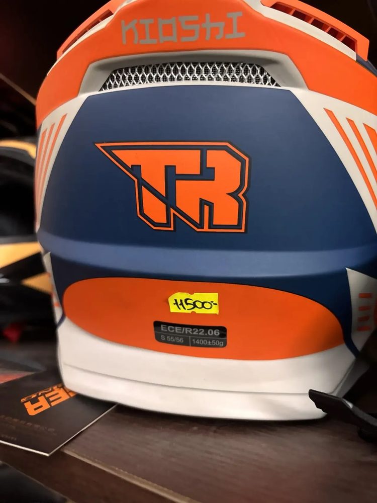 KIOSHI TR Tiger Racing кроссовый (ECE R22.06), серо-синий матовый